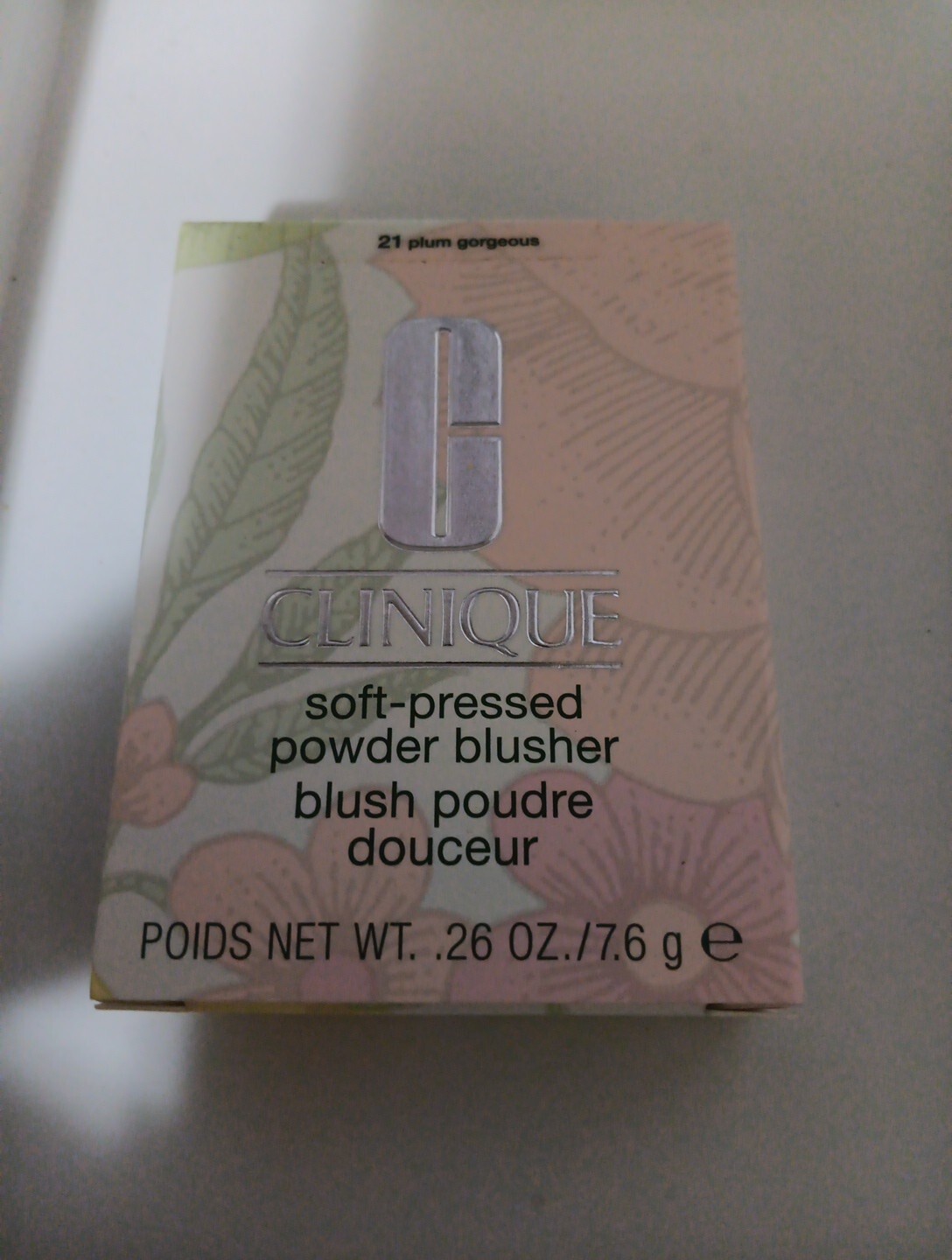 Clinique Soft Pressed Powder BLUSHER - 21 PLUM GORGEOUS - 7.6g/0.26oz Nib