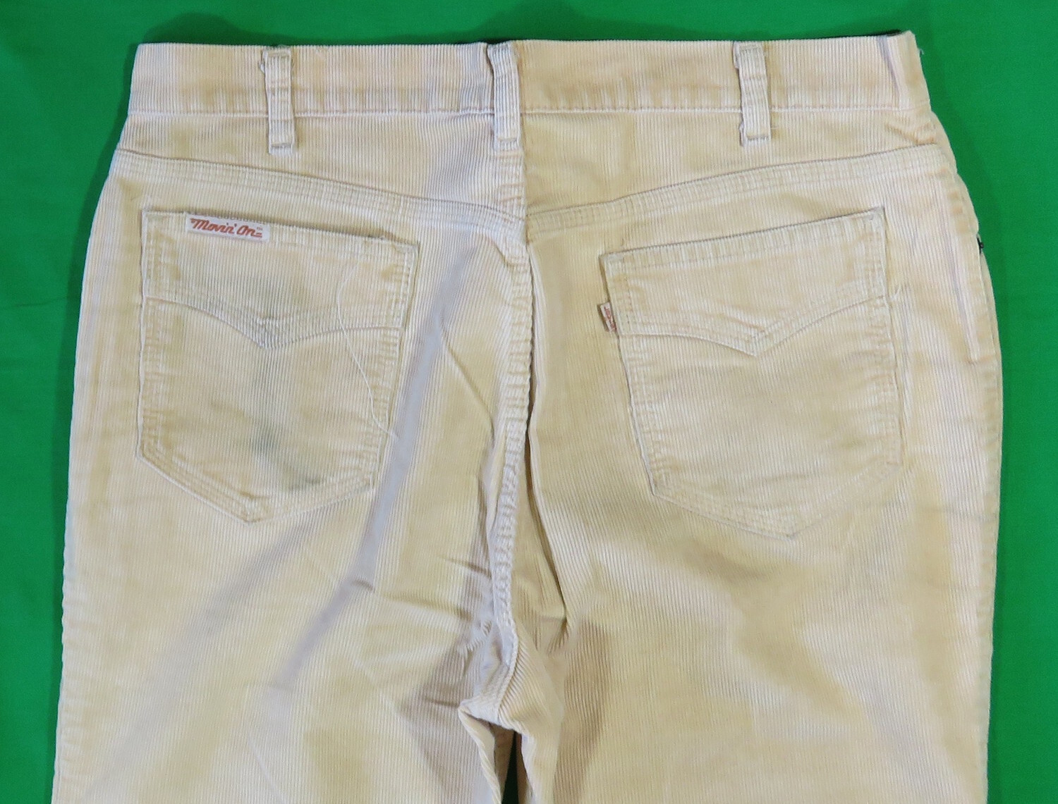 Levis Vintage Corduroy Pants 1970's Movin' On Beige C… Gem