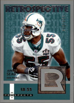 2006 Hot Prospects Retrospective #REJS Junior Seau /699 - NM-MT