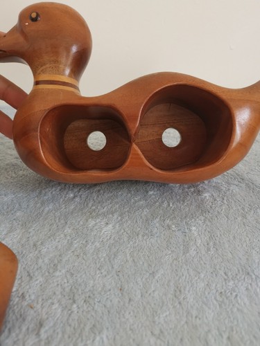 Vintage Wooden Duck & Frog Jewellery/Trinket Box with Secret Drawer Decorative β¨ - Picture 10 of 20