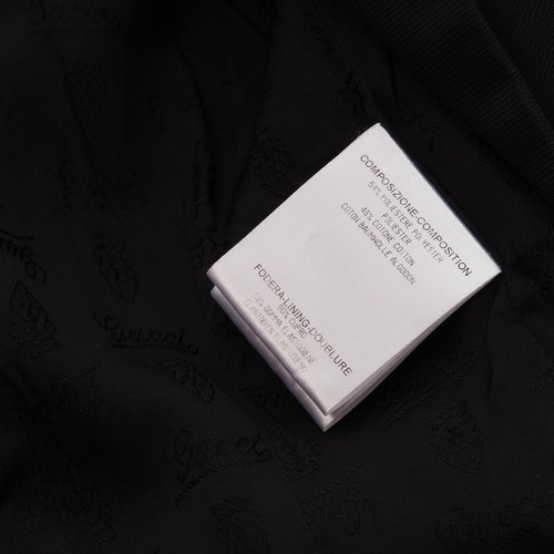 GUCCI Vintage 2007 Women Black Polycotton Corset Design Short Blazer Jacket IT40 - Picture 8 of 12