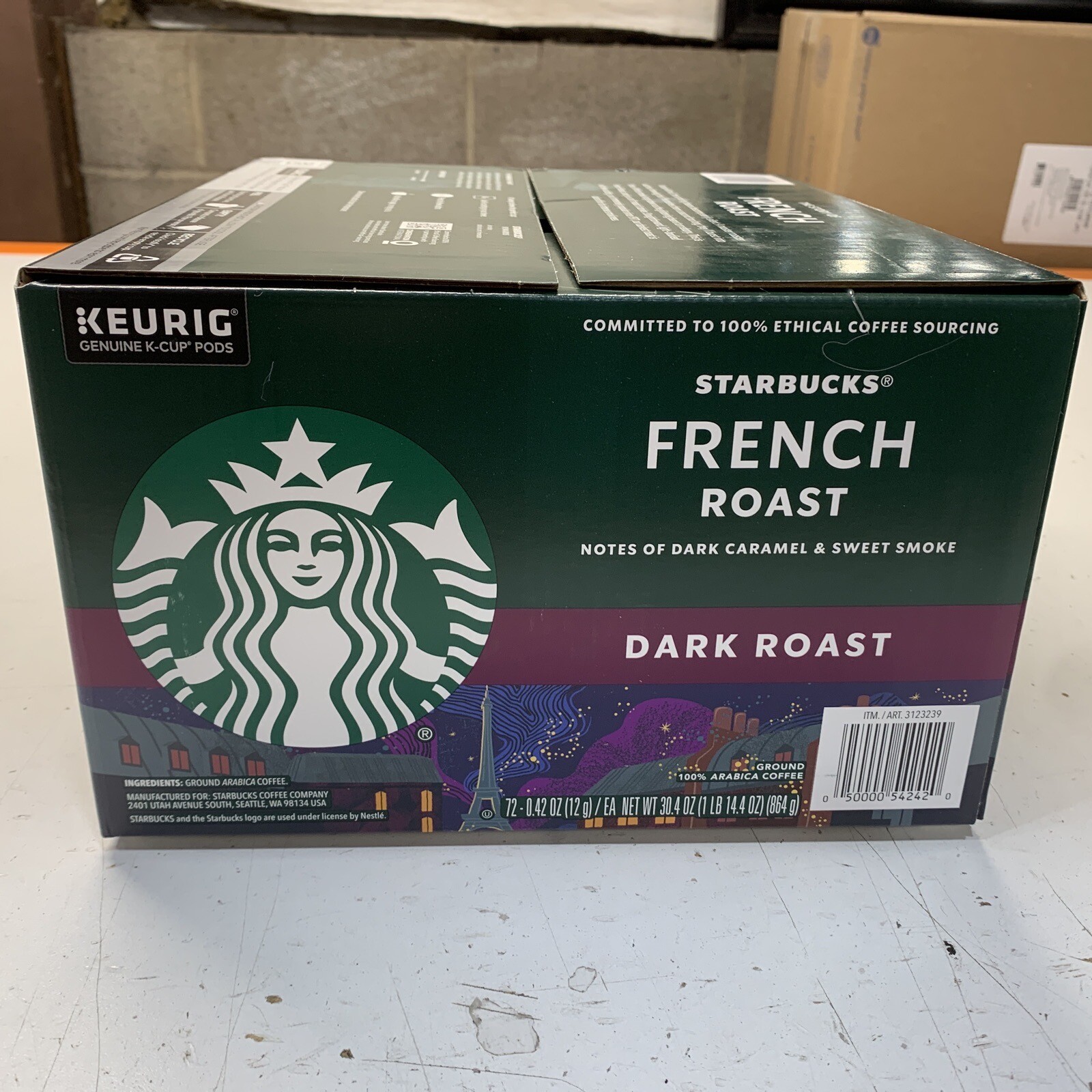 Starbucks French Roast Coffee KCups 72 ct Dk Roast Keurig Expires Jan 2024 eBay