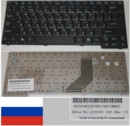 Russian Qwerty Keyboard LG E200 E300 E210 E310 DS1 AEW34832806 V020967 Black