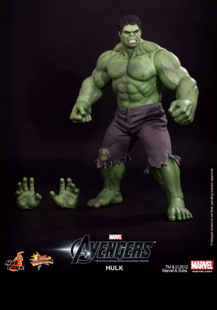 HOT TOYS HULK MARVEL AVENGERS 1/6 MMS186 Brand New | eBay UK