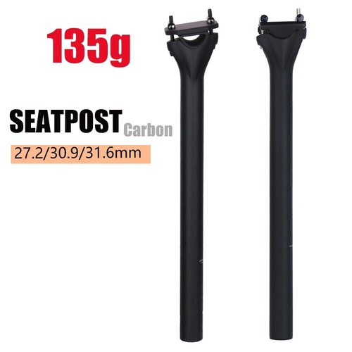 Carbon Fiber Seatpost Bicycle Seat Post Saddle Tube 27.2/30.9/31.6mm Ultralight - Picture 2 of 20