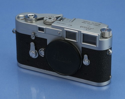 LEICA LEITZ M3 10150 IGEMO SS RANGEFINDER CAMERA BODY #1001008 +CAP +BOX NICE - Picture 3 of 7