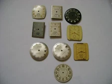 LOT  10 VINTAGE  NOS DIAL. BULOVA AND ELGIN