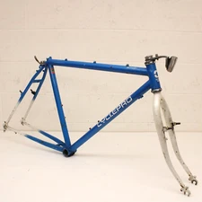 Vintage 80's Cycle Pro Arroyo MTB Touring Bike 19" Blue White CR MO Chromoly