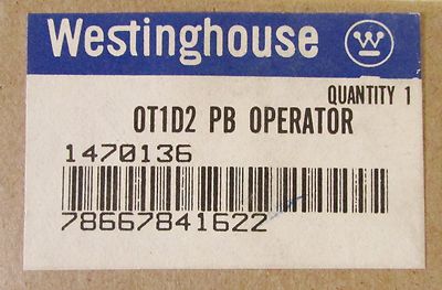 WESTINGHOUSE 0T1D2 Red Mushroom Head Push Button Operator OT1D2 