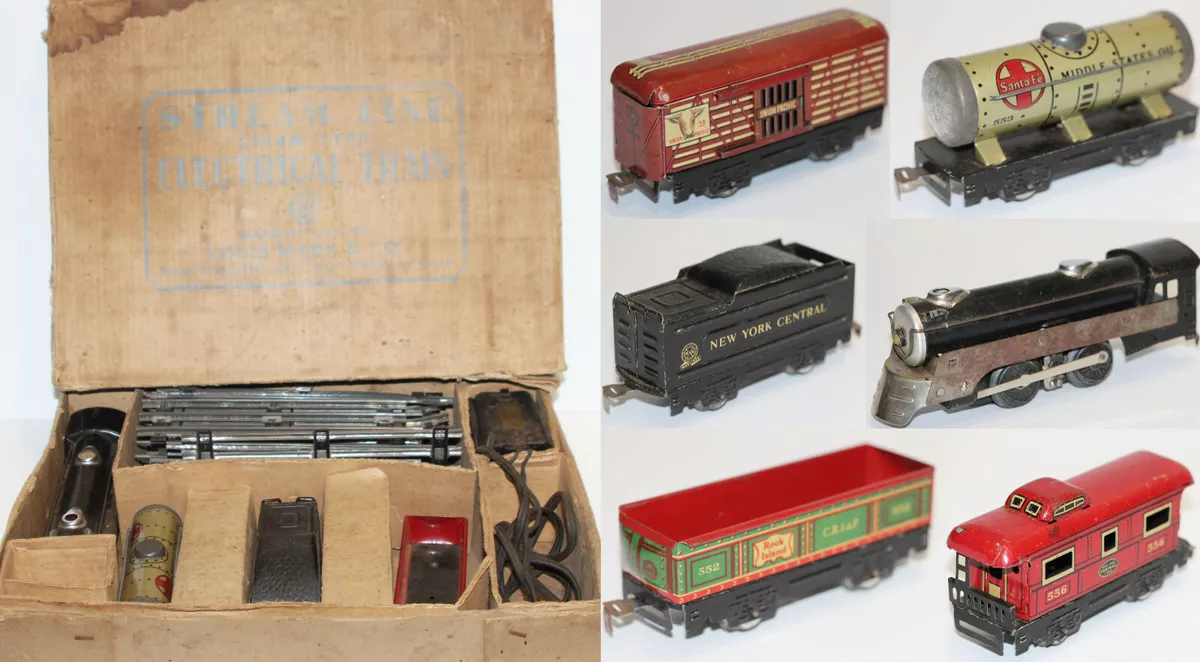 Vintage 1940s - 1950s Marx Train set #3987 with box. Manufactured by t –  Iapello Arts & Antiques