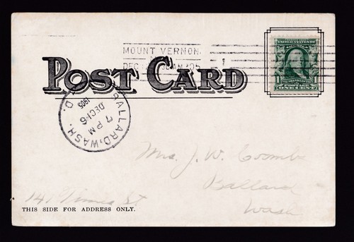 c1905 first Presbyterian Church Mount Vernon New York postcard - Picture 2 of 2