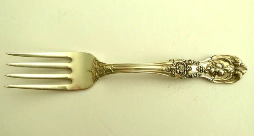 Vintage Reed & Barton Sterling Silver Baby Fork 4 1/2" No Mono, shower gift