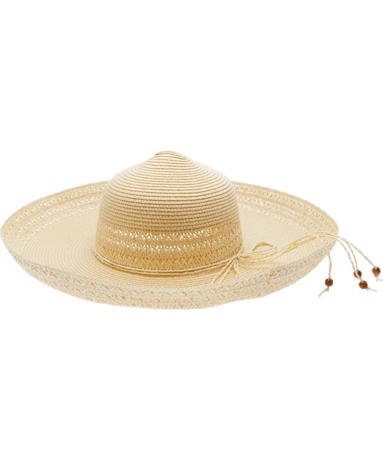 Соломенная шляпа от солнца с гибкими полями из Антонии, натуральная