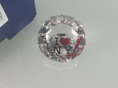 Swarovski Figur 624985 Briefbeschwerer ''I Love NY'' 4cm Mit OVP + Zertifikat. To