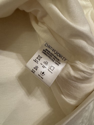 Cynthia Rowley Nuevo Vestido Sofía Organza Flor Blanco Talla 0 - Imagen 4 de 5