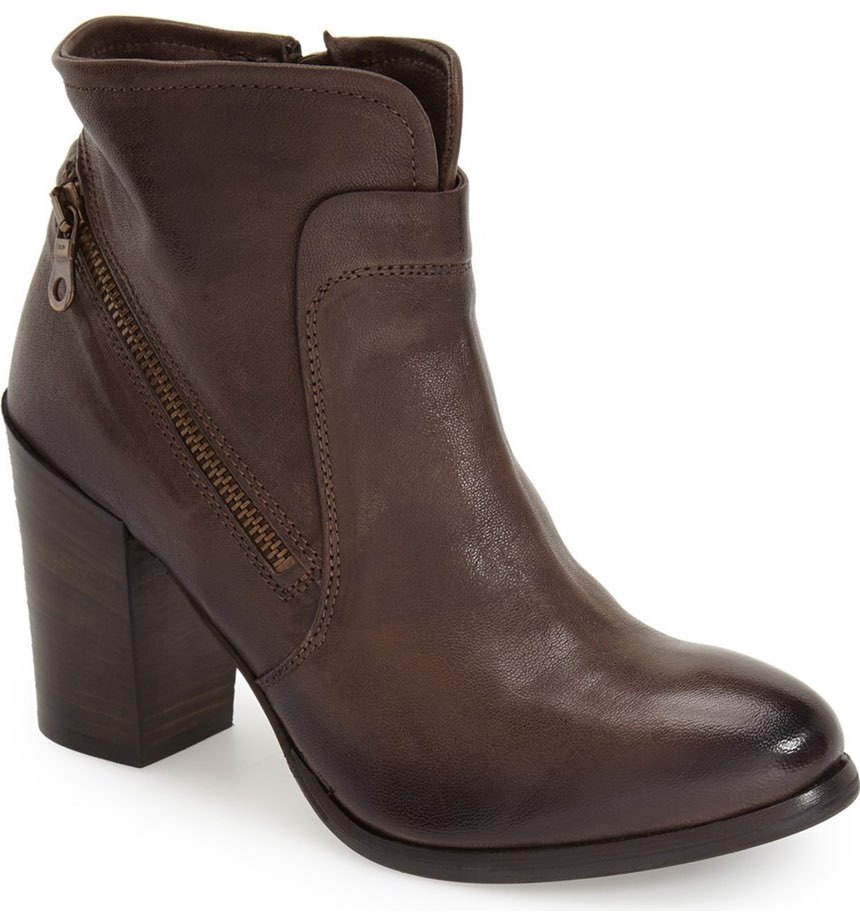 NEU KBR Braun Zip Detail Leder Booties, , Damens Größe 40 (9.5-10) NEU KBR Braun Zip Detail Leder Booties, , Damens Größe 40 (9.5-10)