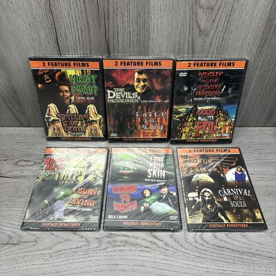 OOP Horror Double feature DVD Double Feature Lot All Brand New Sealed 12 Films