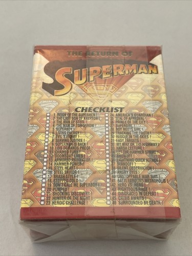Juego completo de 100 tarjetas coleccionables de The Return of Superman - Skybox 1993 como nuevas raras - Imagen 2 de 2