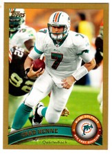2011 TOPPS #255 CHAD HENNE GOLD #0756/2011