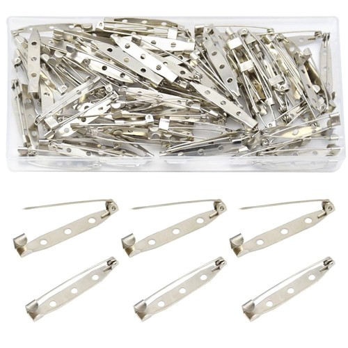 Lot De 50 Barrettes De Sécurité (épingles à Cheveux) 30 Mm Couleur Argentée - Marque Uxcell - Neuf
