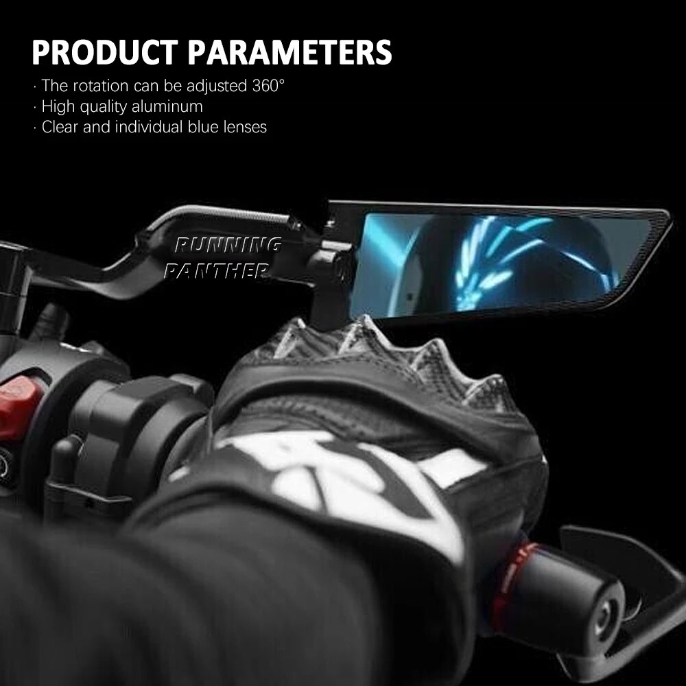 For DUCATI Hypermotard 950 SP Rearview Mirrors Rotating Adjustable