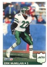 #309 Erik McMillan - New York Jets - 1992 Fleer Football