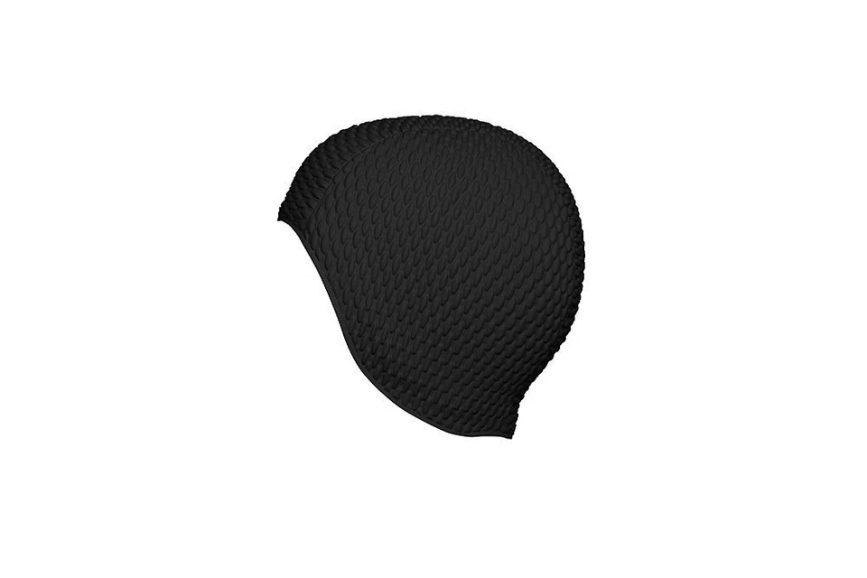 Fashy Badekappe Badehaube luftgefüllte Gummihaube für Damen schwarz 3115 20