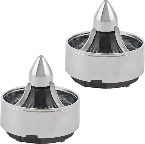 2'' Turn Signal Light Covers Turbine Replacement Smoke Lenses Clip-on For Harley - Picture 8 of 8