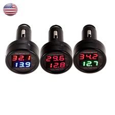 2 In 1 Car Auto 12V Dual Display LED Digital ...