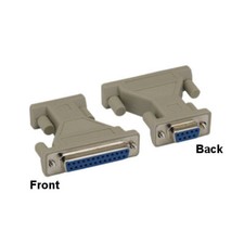 10PCS DB9 Female to DB25 Female AT Modem Adapter Converter RS232 Shielded Molded