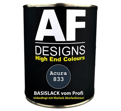 1L Autolack für Acura 833 Passport Blue Spritzfertig