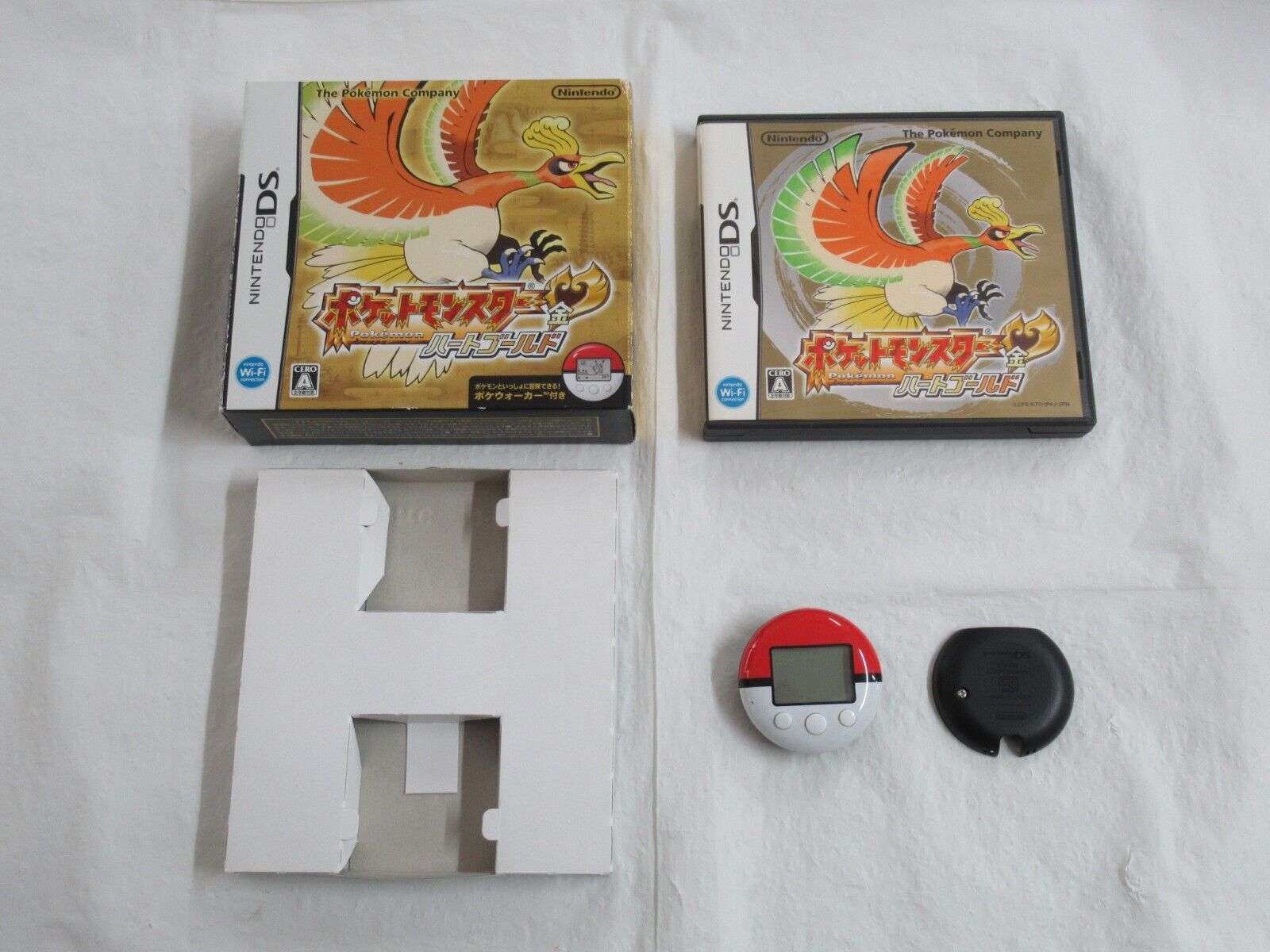 Nintendo DS Pokemon Heart Gold & Soul Silver set Japan NDS w/pokewalker