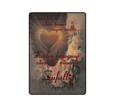 Sign Notice ''Souls Never Meet Each Other Randomly'' Love