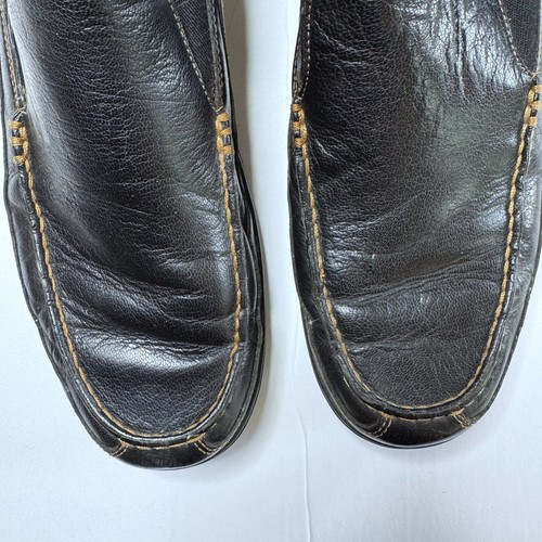 Cole Haan Mens Size 11.5 N Black Tucker Slip On Leather Venetian Loafers Shoes - Picture 6 of 11
