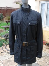 Original Matchless Womens Black Wax Roadfarer Biker Jacket Black Size Uk 12/14