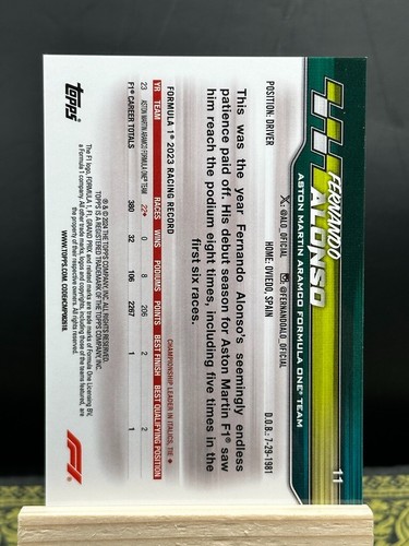 2024 Paddock Pass F1 - Fernando Alonso - Green Chrome 012/275 - 11 - Picture 2 of 2
