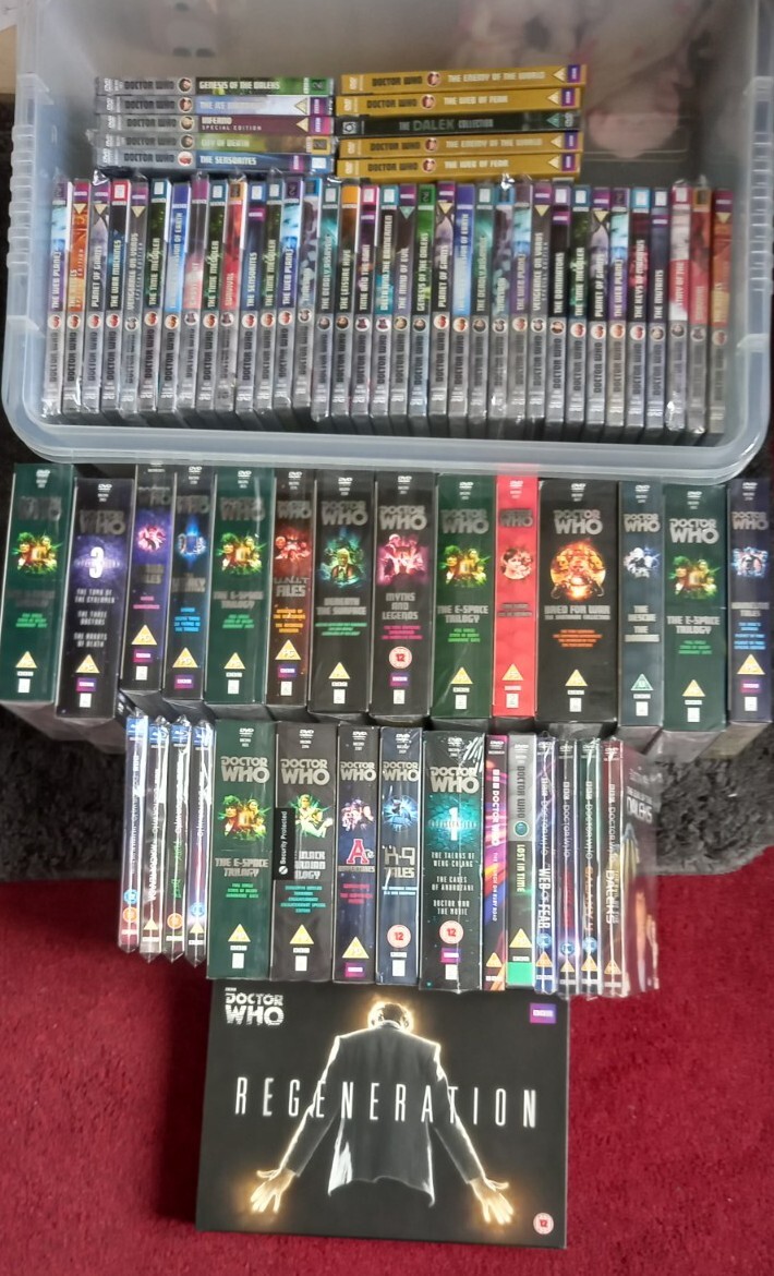 Dr Who Dvd Boxset And Dvd Bundle All New And Sealed. All Silver Amaray