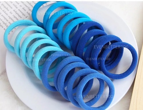 10 20 pz fasce elastiche per capelli elastici da donna spesse e forti scuola UK - Foto 23 di 59