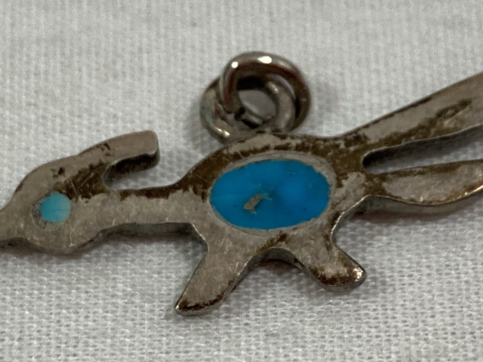 Vintage UNSIGNED Sterling Silver 925 Southwestern… - image 5