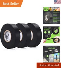 Waterproof PVC Electrical Tape - 3-Pack, 66ft Each - Professional Grade Quality