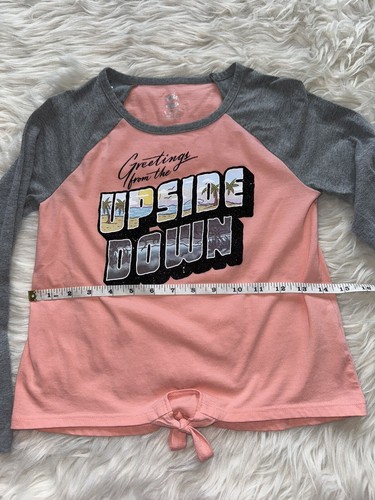 Girls Justice Stranger Things Baseball Tee Size Small - Picture 5 of 7