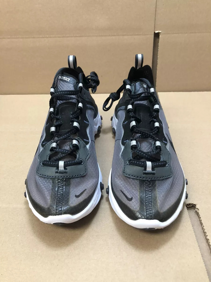 Nike React Element 87 Anthracite Black White AQ1090 001 Mens Size