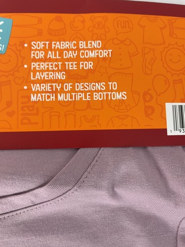 Member's Mark Girl's Favorite Tee 2-Pack Soft Long Sleeve Tees Girl’s Size 7/8 - Picture 3 of 8