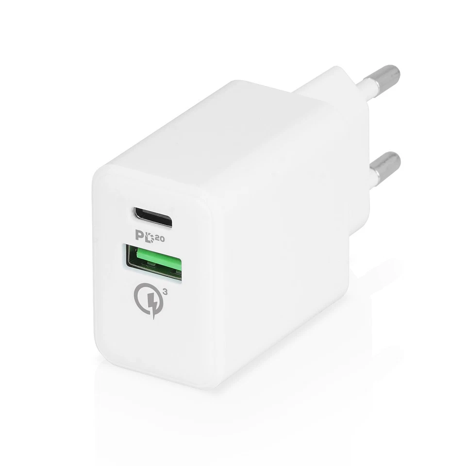 20W Schnellladegerät DUAL USB-C USB für iPhone 14 Samsung Charger QC PD Netzteil - Bild 2 von 4