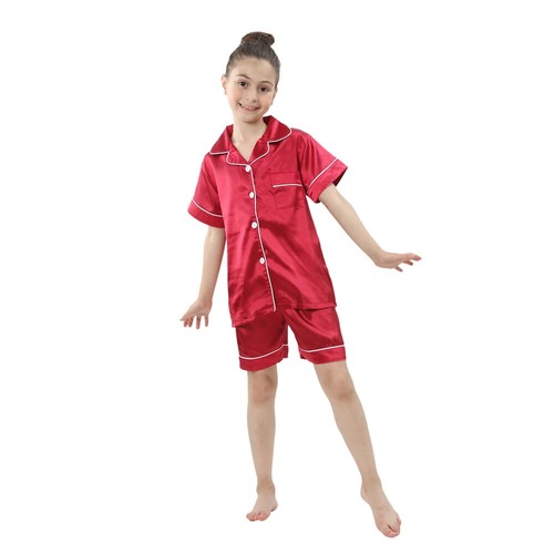 New Summer Children Clothes Pajama Soft Solid Color Comfortable Clothing Kids - Picture 22 of 22