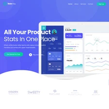 SaaS App Website Design with Free VPS Web Hosting and Installation