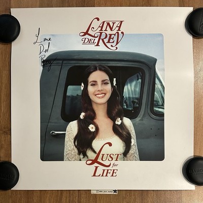 Signed Lana Del Rey Lust for Life Lithograph Poster autographed