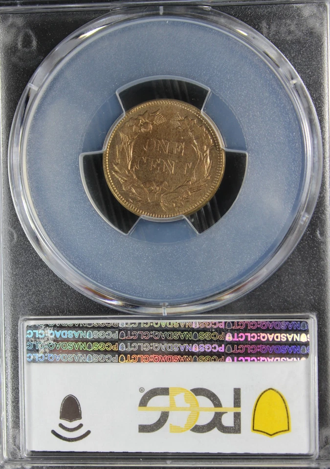 1857 MS62 Flying Eagle Cent, PCGS 42926611 - Image 4 of 4