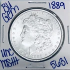 1889 BU UNCIRCULATED MORGAN SILVER DOLLAR AUTHENTIC U.S. MINT FREE SHIPPING 5631