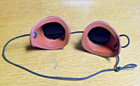Vintage Dark Lenes Eye Googles, Uber Steampunk, Beyond BOHO — photo 2